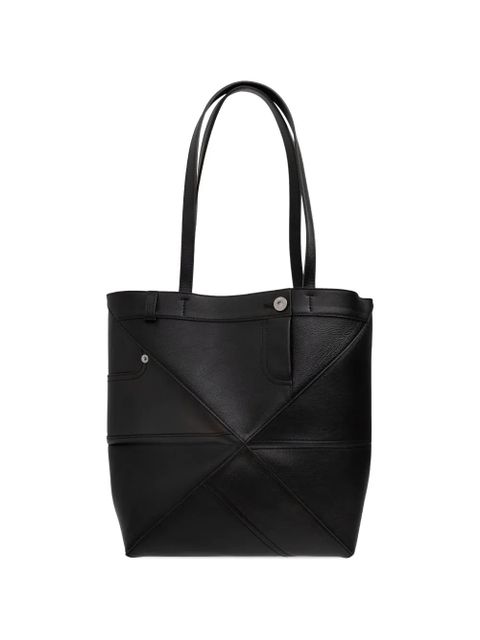 LOEWE medium Puzzle Fold tote bag - Black - zdjęcie produktu nr 1
