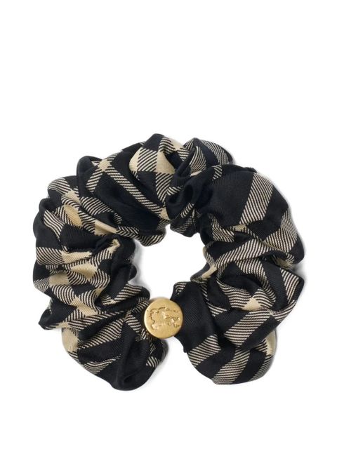 Burberry checked scrunchie - Black - zdjęcie produktu nr 2