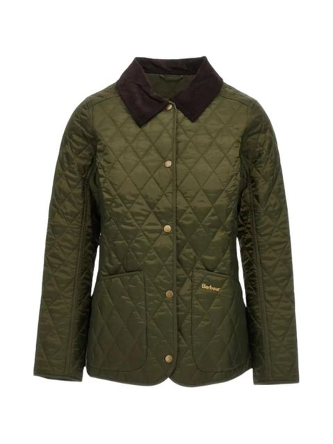 Barbour quilted corduroy-collar jacket - Green - zdjęcie produktu nr 1