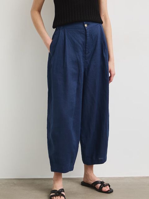 Medicine spodnie slouchy damskie lniane - zdjęcie produktu nr 1