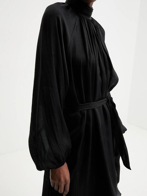 Answear.LAB sukienka kolor czarny mini rozkloszowana