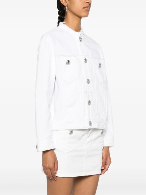 Zadig&Voltaire Kaely frayed denim jacket - White