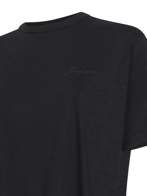 Jacquemus logo-embroidered T-shirt - Black