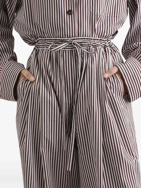 Dolce & Gabbana striped poplin trousers - Brown