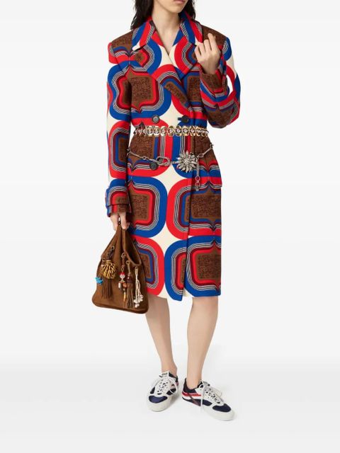 Miu Miu Trick suede tote bag - Brown - zdjęcie produktu nr 2