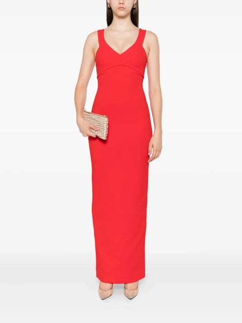 Solace London Nalani V-neck maxi dress - Red - zdjęcie produktu nr 2