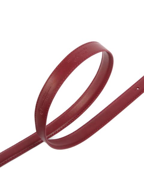 PINKO Love Birds thin leather belt - Red