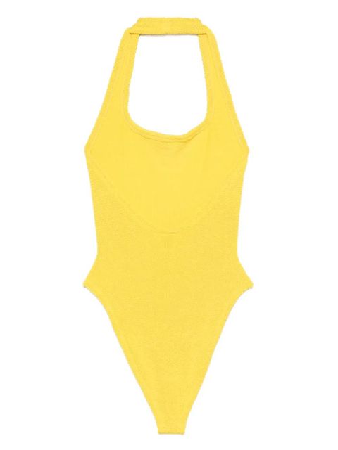 Hunza G Sandy halterneck swimsuit - Yellow
