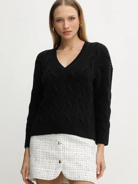 Armani Exchange sweter damski kolor czarny XW001771 AF16638 - zdjęcie produktu nr 1