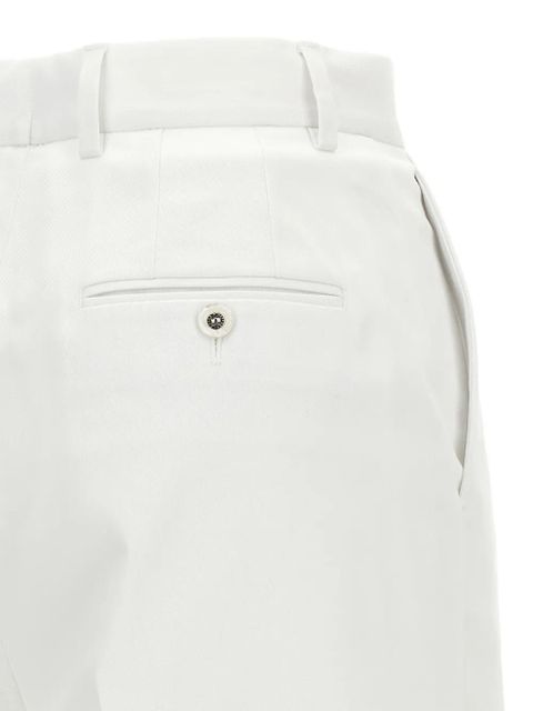 Dolce & Gabbana double-darts high-waisted trousers - White