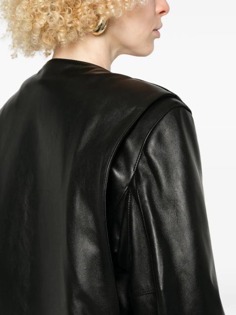 TOTEME collarless pocket jacket - Black