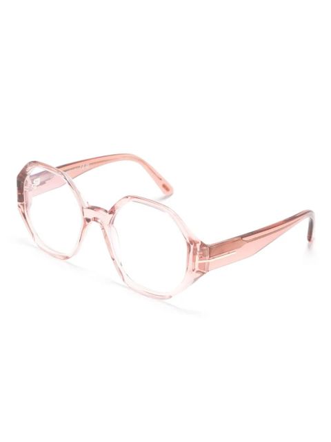 TOM FORD Eyewear TF5967B geometric-frame glasses - Pink - zdjęcie produktu nr 2