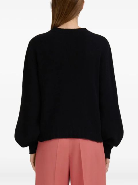 Marni cashmere balloon-sleeve sweater - Black