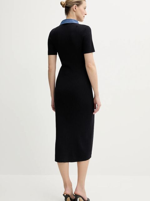 Morgan sukienka RMSISSI kolor granatowy midi dopasowana RMSISSI - zdjęcie produktu nr 2