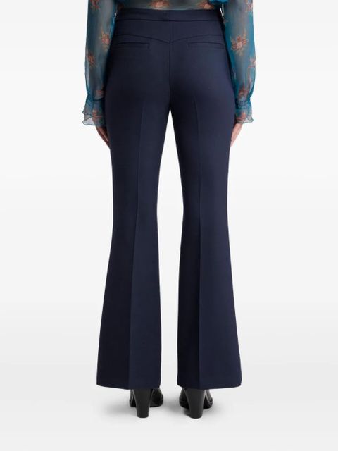 ETRO flared tricotine trousers - Blue