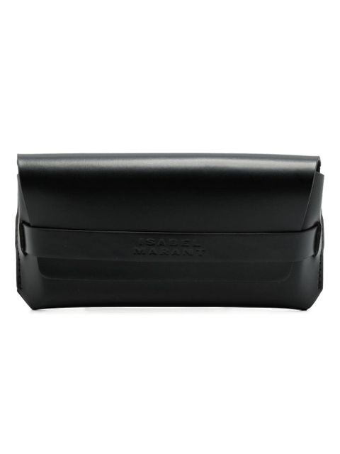 Isabel Marant Eyewear logo-print square-frame sunglasses - Black