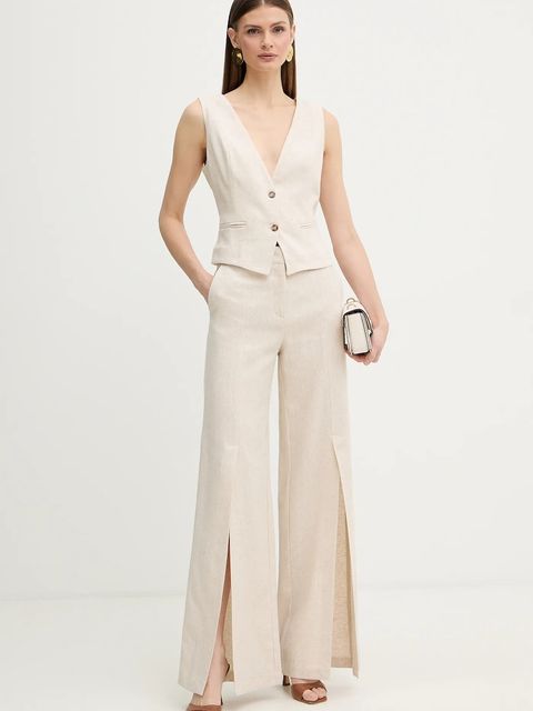 Fracomina kamizelka z dodatkiem lnu - zdjęcie produktu nr 2