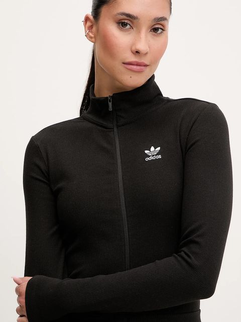 adidas Originals bluza Essential damska kolor czarny z aplikacją JD5905