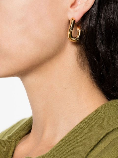ISABEL MARANT Links sculpted-hoop earrings - Gold