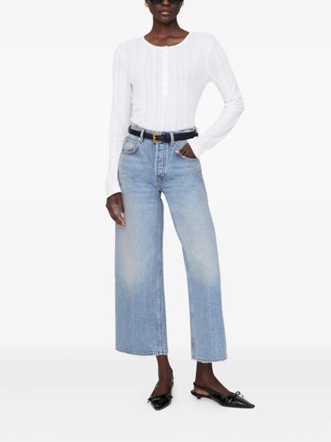 ANINE BING Pia long-sleeve T-shirt - White