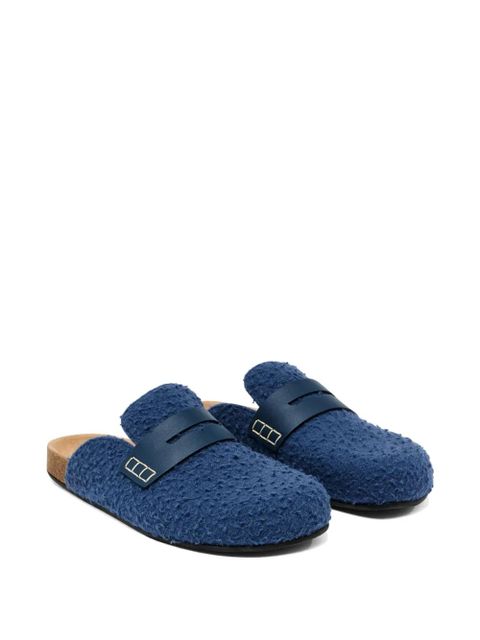 JW Anderson felt loafers - Blue