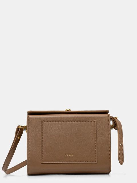 Furla torebka skórzana kolor beżowy WB01474 BX3106 YU500 - zdjęcie produktu nr 2