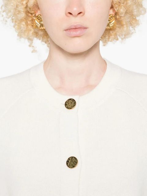 TOTEME patch-pocket buttoned cardigan - White