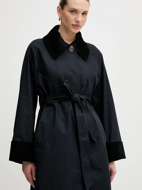 Barbour płaszcz Reagan kolor granatowy LSP0273