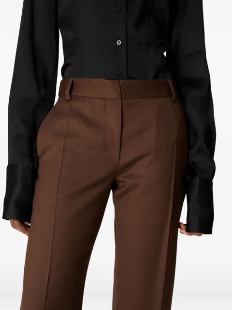 Marine Serre virgin-wool tailored trousers - Brown - zdjęcie produktu nr 2