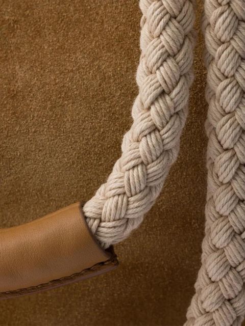 Prada medium Mariner suede bucket bag - Brown