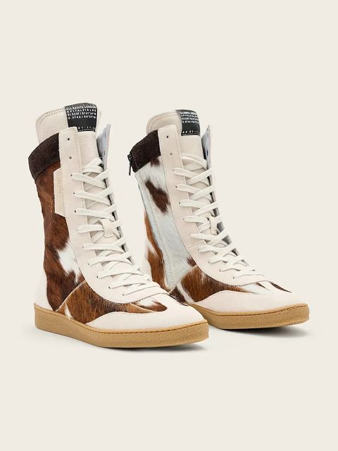AllSaints sneakersy skórzane Louise High Top - zdjęcie produktu nr 1