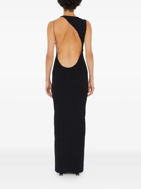 Christopher Esber resin-embellished column maxi dress - Black