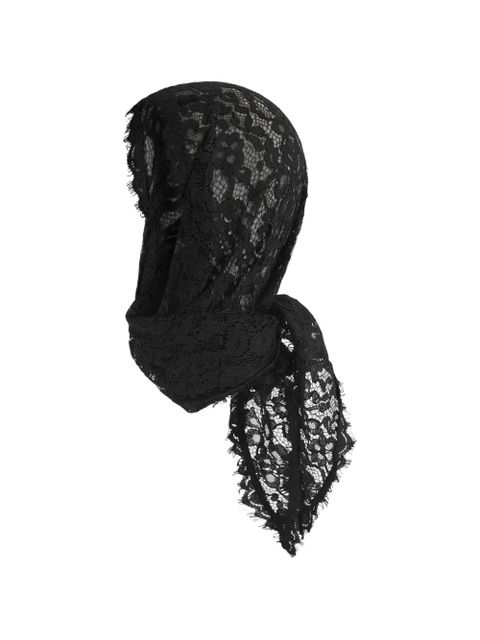 Manière De Voir Kadia lace triangle head scarf - Black - zdjęcie produktu nr 2