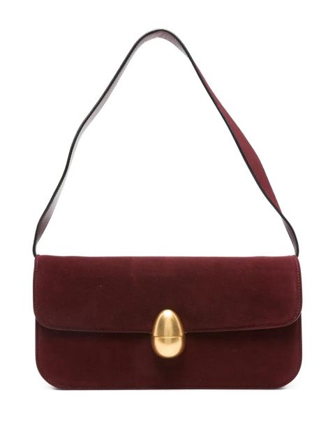 NEOUS clasp-fastening suede shoulder bag - Red - zdjęcie produktu nr 1