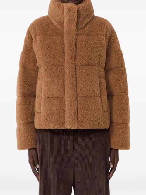 Weekend Max Mara Alfredo funnel-neck panelled jacket - Brown - zdjęcie produktu nr 2