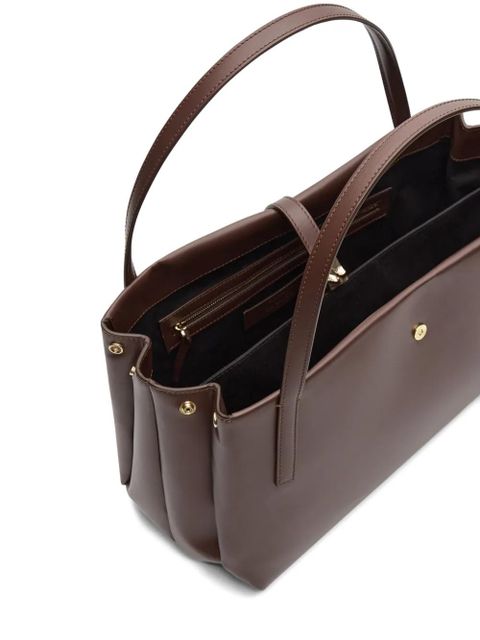 LouLou de Saison Cary leather tote bag - Brown