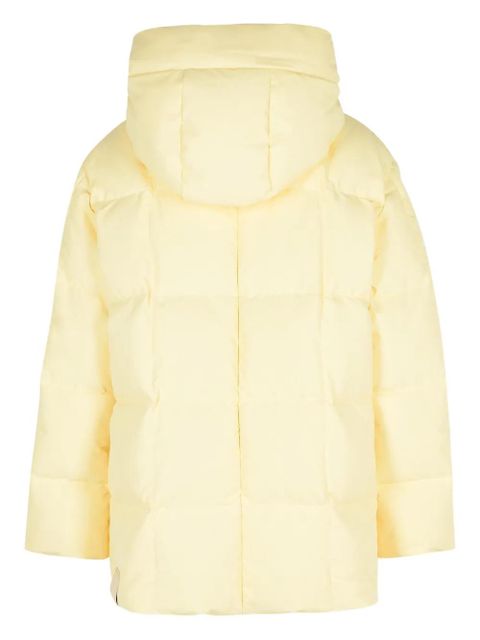 Jil Sander hooded zip coat - Yellow