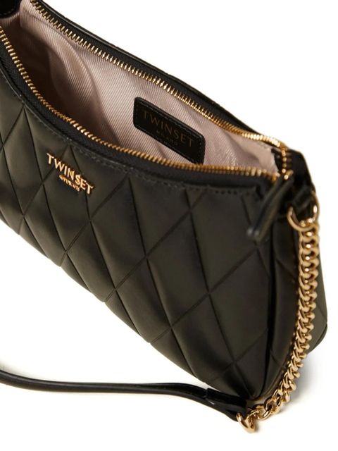 TWINSET quilted chain shoulder bag - Black