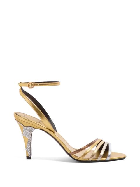 Valentino Garavani Ladycrush embellished sandals - Gold - zdjęcie produktu nr 1