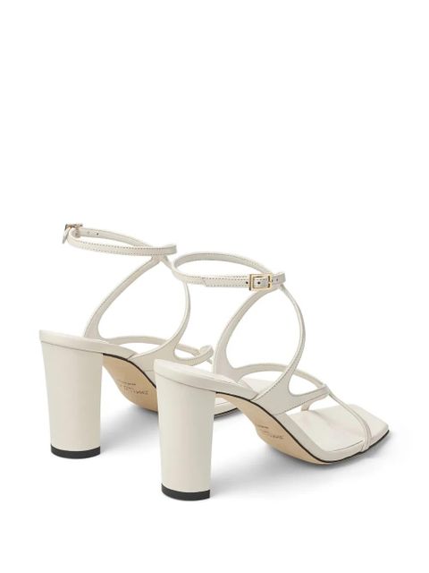 Jimmy Choo Azie 85mm leather sandals - White