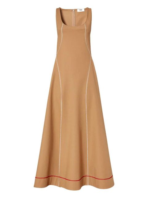 FENDI seam-detail maxi dress - Neutrals - zdjęcie produktu nr 1