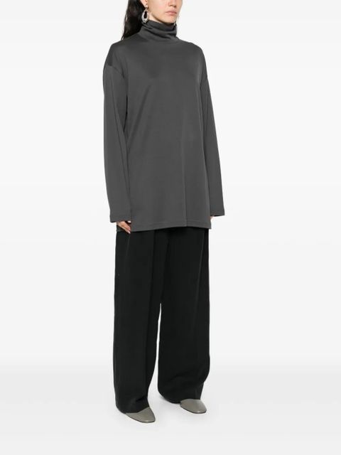 LEMAIRE high-neck long-sleeved T-shirt - Grey