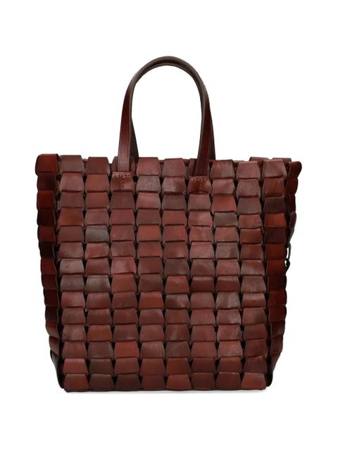 DRAGON DIFFUSION woven handle tote bag - Brown - zdjęcie produktu nr 1