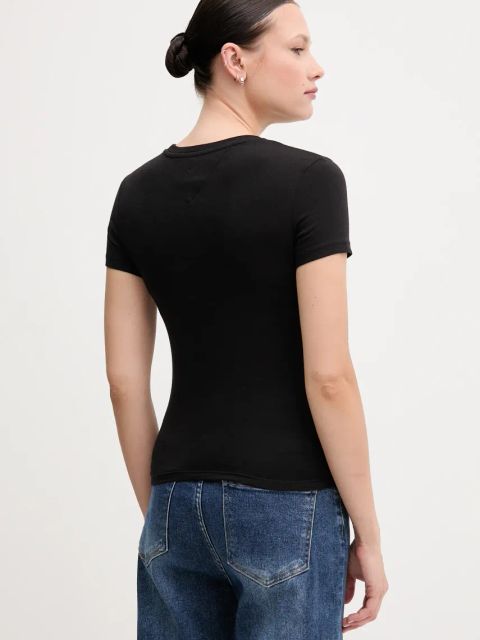 Tommy Jeans t-shirt damski kolor czarny DW0DW20316