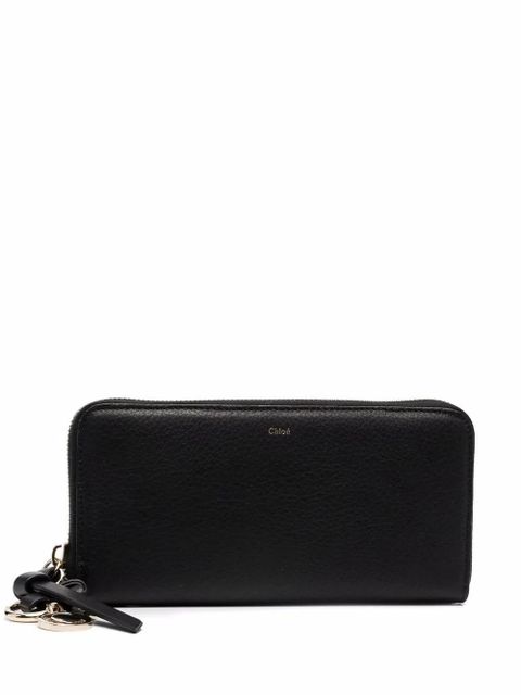 Chloé Alphabet zip-around leather wallet - Black - zdjęcie produktu nr 1