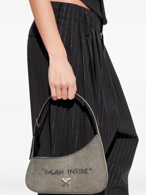 Off-White Jitney Quote zipped shoulder bag - Neutrals