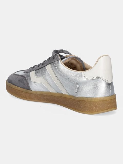 Gant sneakersy skórzane Cuzima damskie kolor srebrny 31531043
