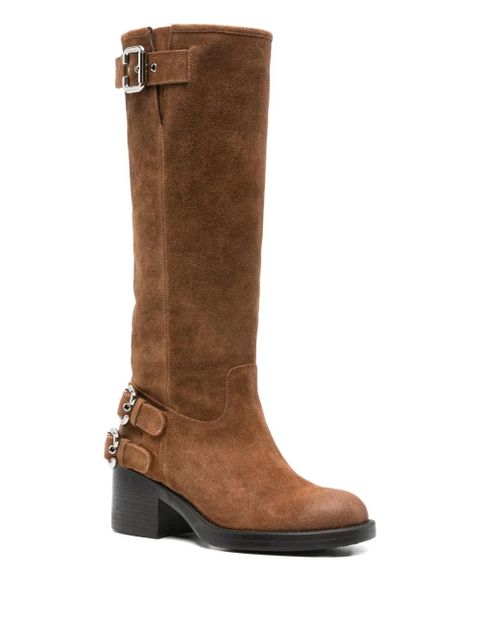 Chloé 60mm buckled boots - Brown