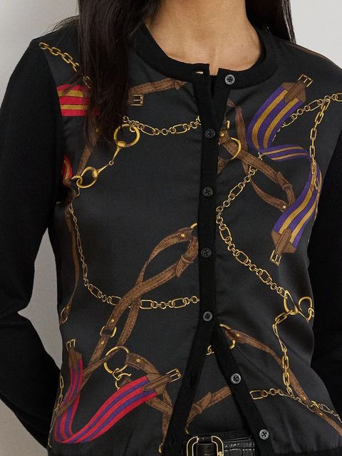 Lauren Ralph Lauren kardigan z bawełną damski kolor czarny lekki 200979651