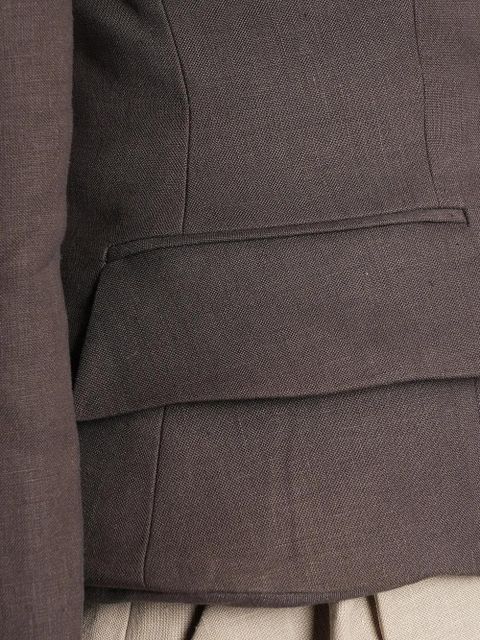 Magda Butrym double-breasted notched-lapel jacket - Brown